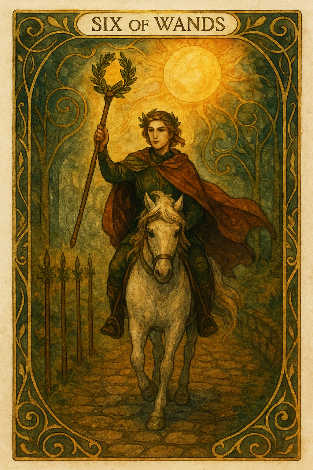 Six of Wands Tarot Card